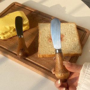 日式黄油刀涂抹刀涂面包花生酱吐司抹酱牛油奶酪果酱刀可立小抹刀