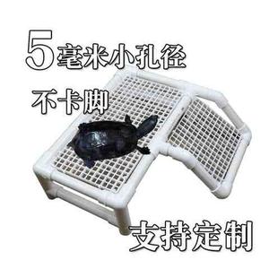 龟缸晒背台爬台爬坡水陆缸造景小号PVC材料手工自制乌龟晒台diy