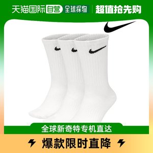 韩国直邮Nike 棒球球迷用品 [NIKE] EVERY 轻的 CREW 袜子 白色