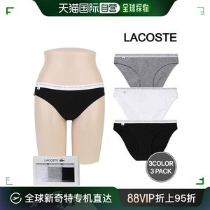 韩国直邮Lacoste 平角裤 [underwear] 女性三角内裤 3个套装 8F13