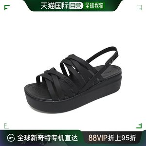 韩国直邮Crocs 运动沙滩鞋/凉鞋 [CROCS] 女性坡跟凉鞋 黑色20675