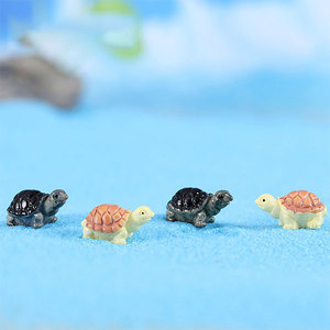 迷你小海乌龟 微缩摆件鱼缸微景观动物模型仿真过家家玩具DIY配件