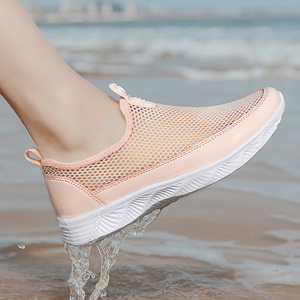 网鞋男女2023夏季新款网眼薄款透气运动鞋一脚蹬跑步鞋沙滩溯溪鞋