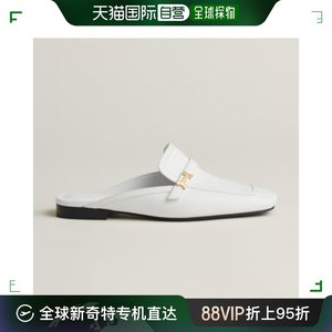 自营｜Hermes爱马仕Groupie系列女士凉鞋白色小牛皮H231055Z90