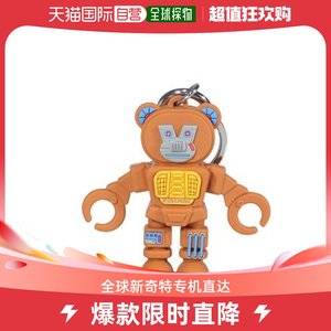 香港直邮Moschino 男士Moschino 机器人吊坠龙虾爪固定钥匙扣