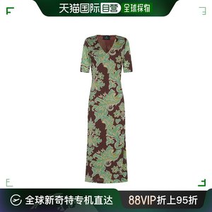 香港直邮Etro 艾特罗 女士 短袖长款连衣裙 WRHA014599IA416