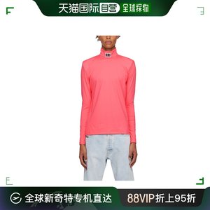香港直邮vtmnts 男士 徽标高领T恤 VL14TO300HHOTPINK