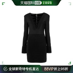 香港直邮Balmain 胸前系带修身连衣裙 133643M102C