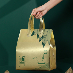 新款端午节高端手提粽子包装盒礼盒保温袋礼盒创意礼品包装袋空盒