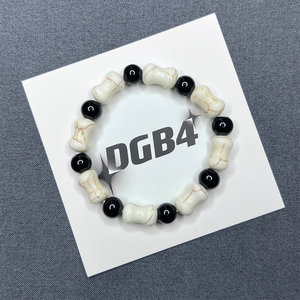 DGB4正品白骨手链情侣小众百搭个性简约设计感串珠配饰送礼物