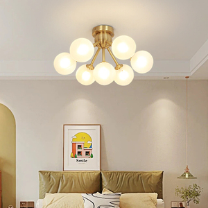 卧室吸顶灯北欧后现代简约过道阳台灯具全铜高档房间入户金色灯饰