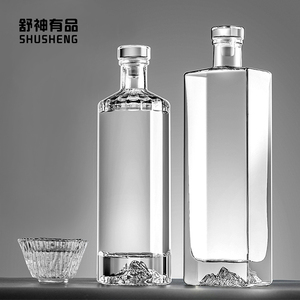 泡酒玻璃瓶专用酒瓶容器高档白酒自酿分装空瓶青梅酒密封玻璃瓶子