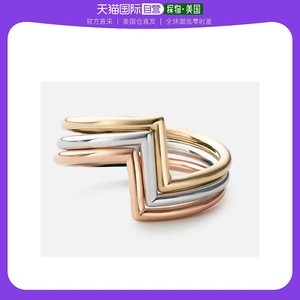 【美国直邮】miansai 通用 戒指纯银玫瑰黄金合金玫瑰金手环