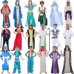 六一儿童节印度舞茉莉公主衣服 COS男女运动会阿拉伯迪拜王子服装