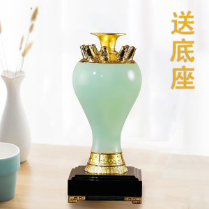 八管吸财宝瓶西藏用品家居摆件中式礼佛佛堂中式居家用品