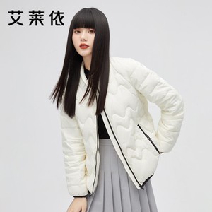 艾莱依短款轻薄羽绒服女修身马甲爆款小个子品牌正品妈妈冬天外套