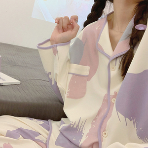 春秋季女士睡衣2023新款高级感加大码学生韩版可外穿两件套家居服