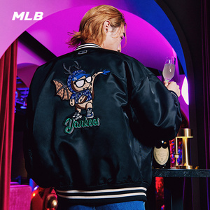 MLB官方男女情侣新年龙年刺绣棒球服时尚夹克外套24春季新款JPQ01