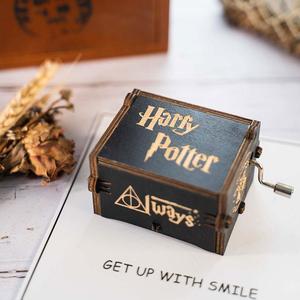 哈利波特波特音乐盒手摇木质八音盒机械发条哈里创意盒子玩具礼物