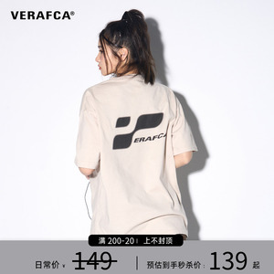 VFC/VERAF CA幻影印花字母T恤夏季新款基础复古潮流短袖上衣男女