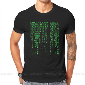 Binary Code Program Hipster TShirts The Matrix Neo Anderson