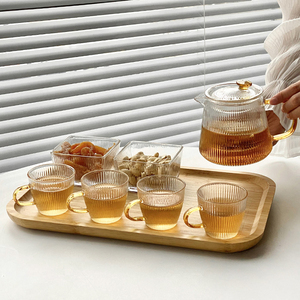 耐高温玻璃茶具套装 水果茶水分离过滤泡茶壶茶杯家用养生花茶壶