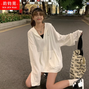 薄款防晒衣服少女夏装2024新款初中高中学生宽松休闲防紫外线外套