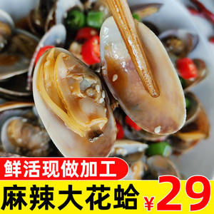 大连麻辣蛤蜊肉香辣即食花蛤肉花甲肉贝壳类小海鲜海产品特产零食