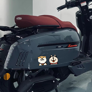 创意呆萌柴犬二哈宠物狗汽车贴纸电动车摩托车身划痕遮挡装饰贴画