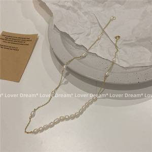 LOVER DREAM new temperament freshwater pearl stitching neckl