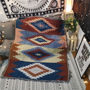 外贸原单民族风装饰毯挂毯民宿棉毯纳瓦霍波西米亚沙发毯毛毯盖毯