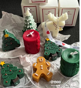毛线手套蜡烛硅胶模具圣诞节系列冬季创意烘焙巧克力饼干慕斯模具