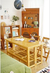 楠竹实木烤火桌桌子书桌茶桌茶几可折叠家用老人冬天取暖桌长方形