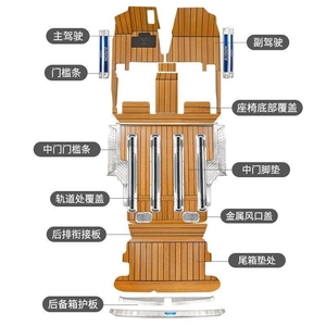 凯迪拉克XT5 XT4 CT4 CT5 CT6 GT4 ATSL专用原厂大全包围实木脚垫