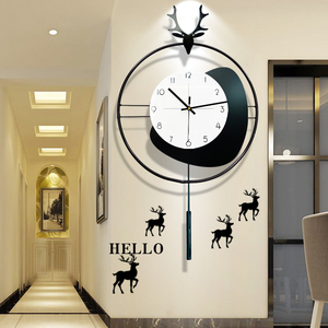 2024新款网红钟表挂钟客厅创意现代简约家用轻奢时尚餐厅时钟挂墙