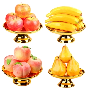 仿真水果模型塑料果盘佛堂供奉果盘假苹果假香蕉橘子贡品装饰摆件