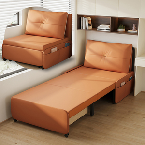 单人折叠沙发床两用2024新款阳台多功能床小户型伸缩床书房无扶手