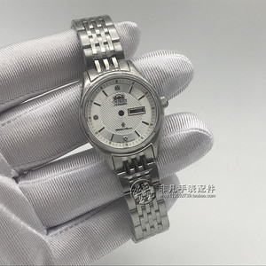 手表配件新款 女双狮双日历表壳 全钢实心女套壳壳 55841机芯表壳