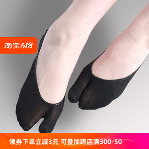 夏季薄款二趾大拇指分趾分指二指袜子女士分脚趾头的隐形防滑船袜