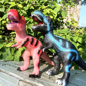 大号仿真霸王龙软胶有叫声小恐龙玩具动物模型塑胶橡胶软3男孩6岁