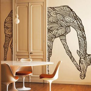 长颈鹿图案 现代简约动物墙哥伦雅Giraffe意大利原装进口订制壁画