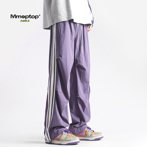 Mmoptop夏季男士工装裤设计感可调节束脚户外冰丝速干伞兵冲锋裤