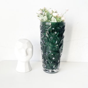 轻奢欧式玻璃花瓶透明插花创意花器现代客厅装饰艺品餐桌摆件树藤