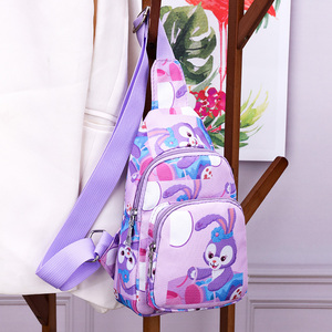 网红兔小包包女韩版新款卡通胸包女生单肩斜挎包学生户外休闲背包