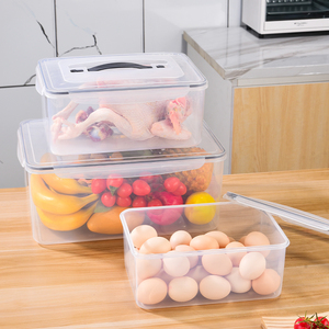 特大冰箱食物收纳盒商用塑料盒子长方形冰柜冷冻冷藏摆地摊保鲜盒
