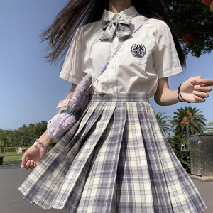 中牌制服馆温柔一刀夏季jk制服裙正版学院风校服女短袖白衬衫全套