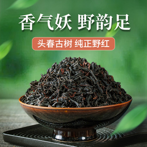 2023年春茶千年野生古树红茶云南凤庆滇红茶特级花果浓香型红茶