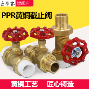 黄铜止水阀25PPR水管阀门开关闸阀水开关球阀ppr双活接热熔截止阀