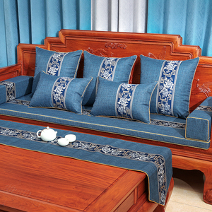 红木沙发坐垫新中式实木家具椅罗汉床乳胶海绵棕座垫子布套罩定做