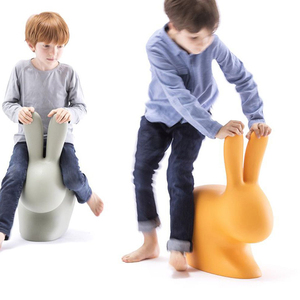 意大利Qeeboo Rabbit 成人椅儿童凳大型玩具兔子椅子创意装饰摆件